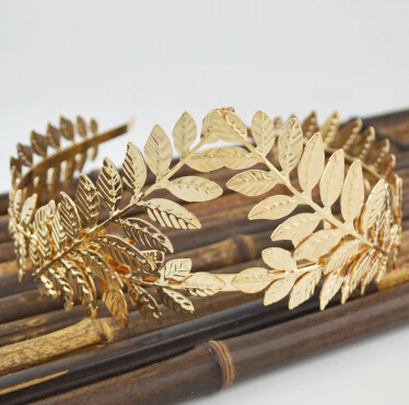 Ancient Goddess Metal Leaf Tiaras Forehead Jewelry Accessory - Image 3