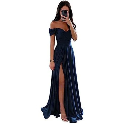 A Line Bridesmaid Dress Long Gown - Image 11