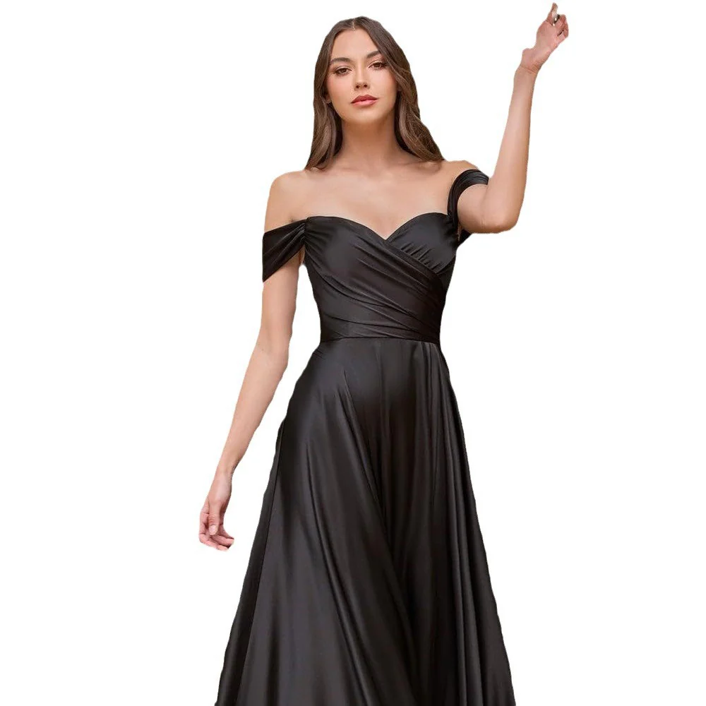 A Line Bridesmaid Dress Long Gown - Image 3
