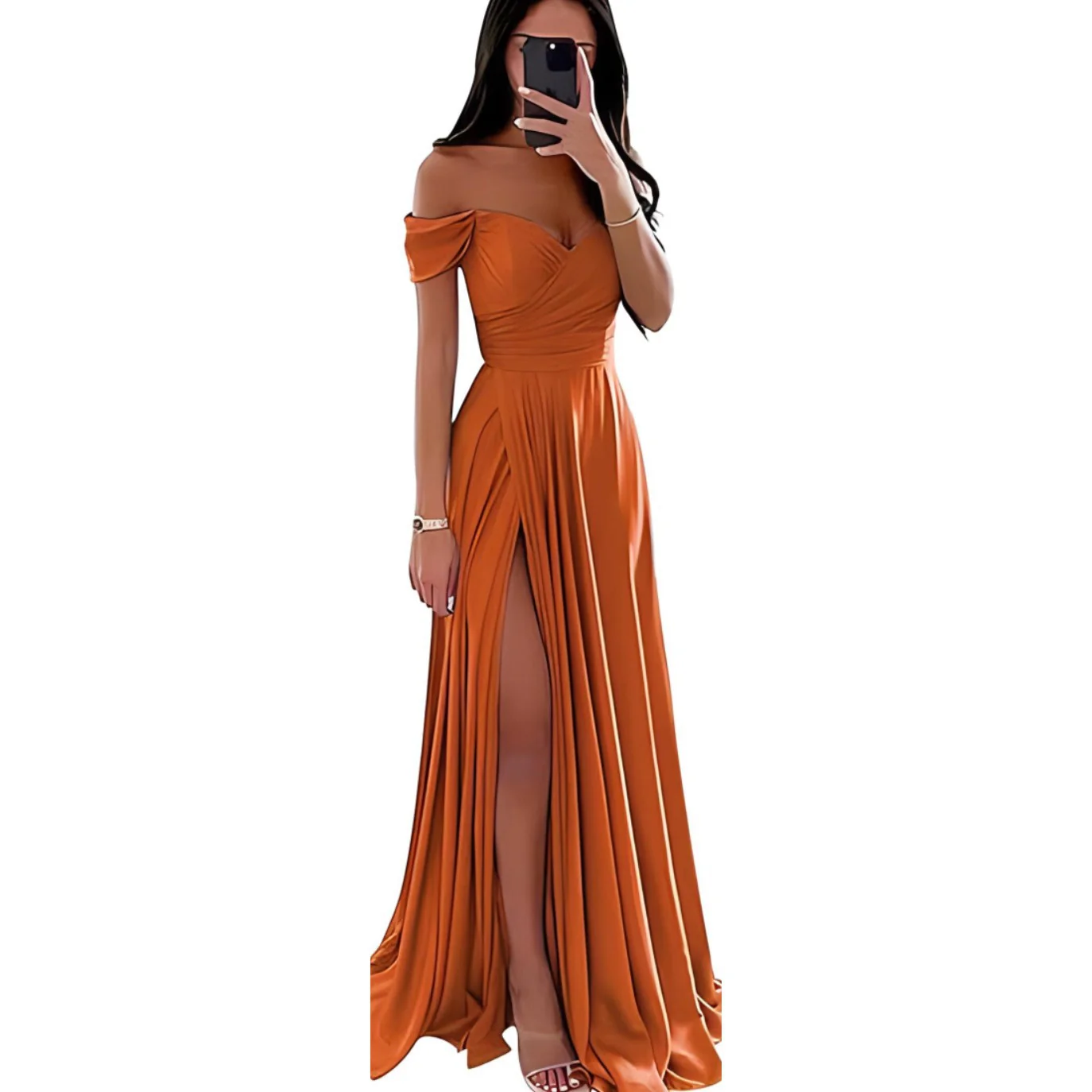 A Line Bridesmaid Dress Long Gown - Image 8