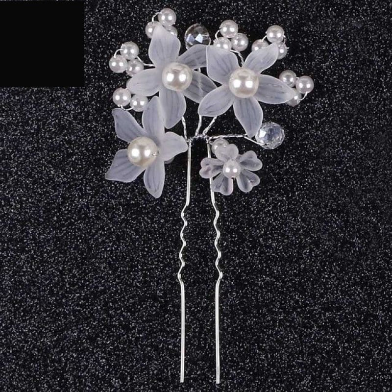 Bridal Hair Comb Pearl Crystal Metal Wedding Hair Accessory - Image 9