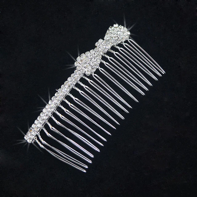 Bridal Hair Comb Pearl Crystal Wedding Day Accessory - Image 12