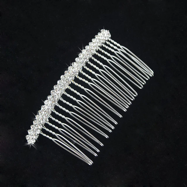 Bridal Hair Comb Pearl Crystal Wedding Day Accessory - Image 3