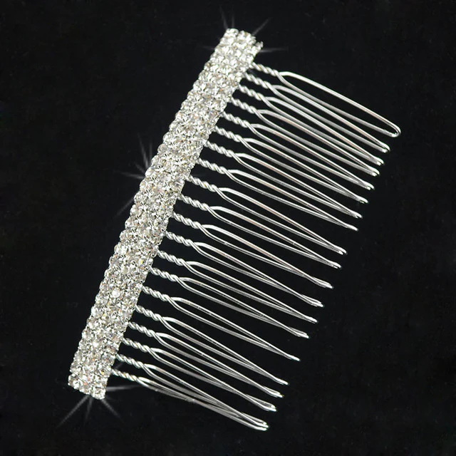 Bridal Hair Comb Pearl Crystal Wedding Day Accessory - Image 4