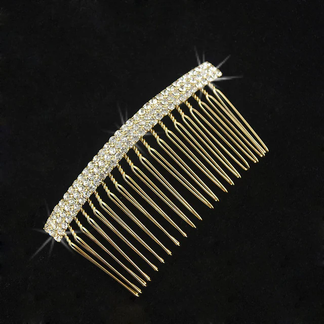 Bridal Hair Comb Pearl Crystal Wedding Day Accessory - Image 6