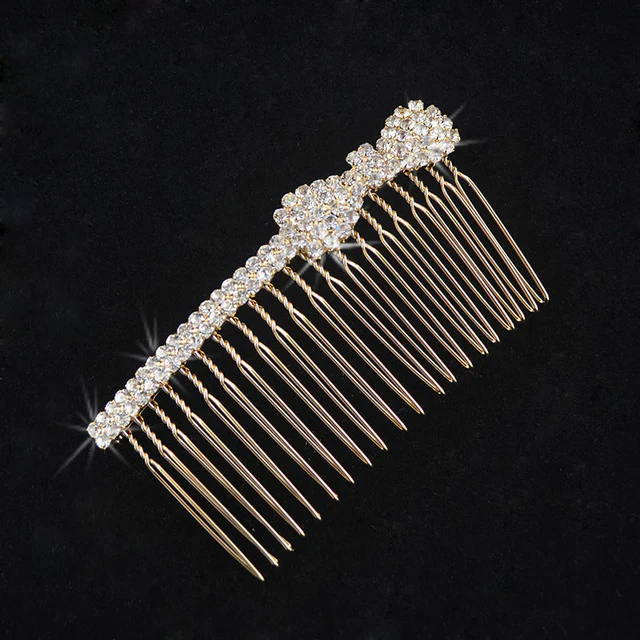 Bridal Hair Comb Pearl Crystal Wedding Day Accessory - Image 7