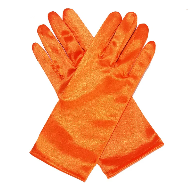 Bridal Wedding Gloves Short Satin Dress Gloves - Image 17