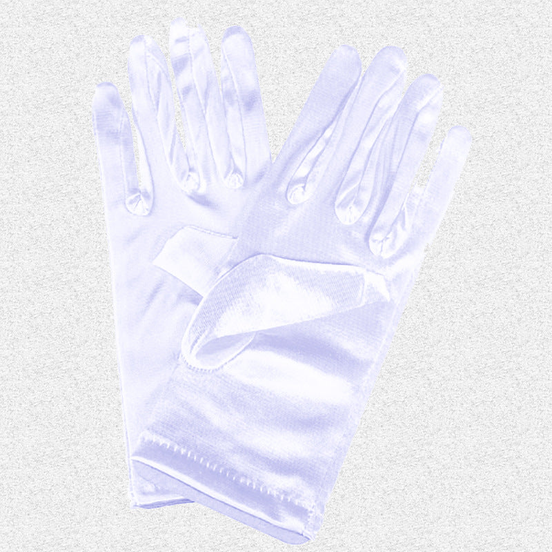 Bridal Wedding Gloves Short Satin Dress Gloves - Image 25