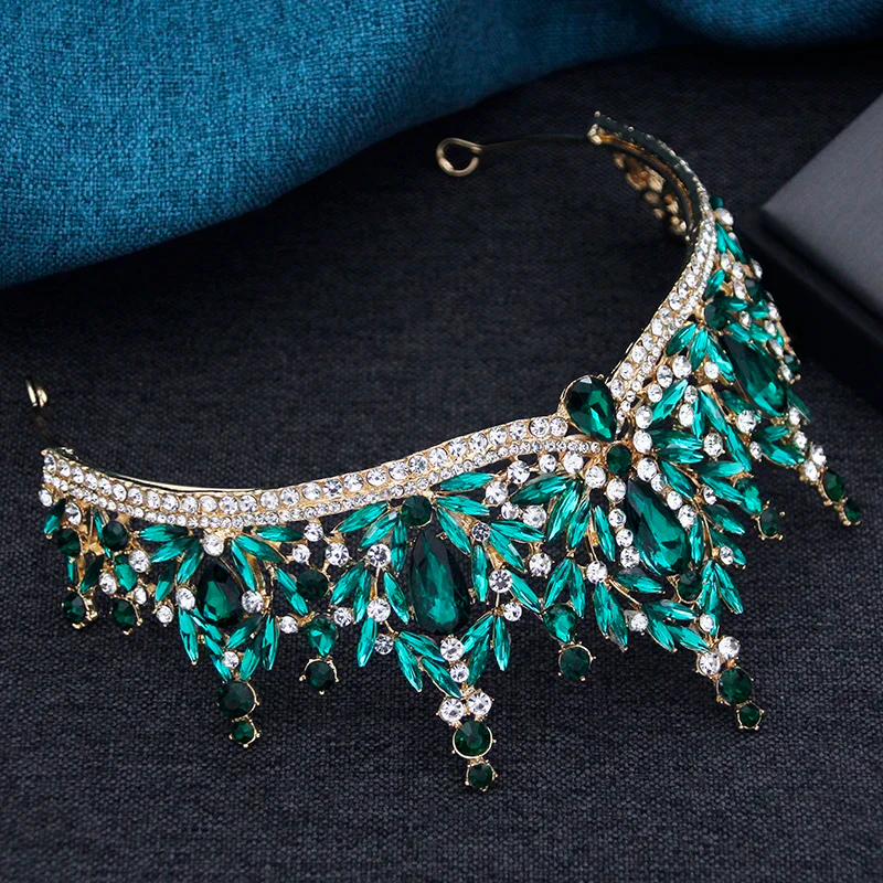 Crystal Quinceanera Tiara Party Crown Hair Accessory - Image 4