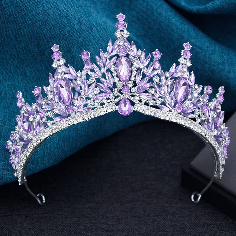Crystal Quinceanera Tiara Party Crown Hair Accessory - Image 5