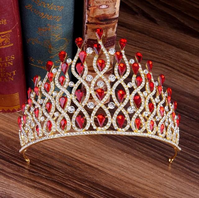 Crystal Royal Tiara Bridal Pageant Wedding Hair Accessory - Image 10