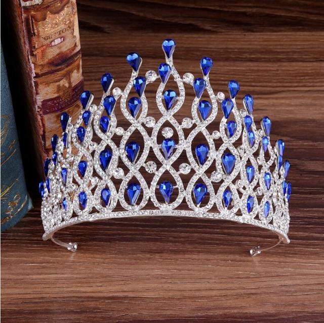 Crystal Royal Tiara Bridal Pageant Wedding Hair Accessory - Image 4