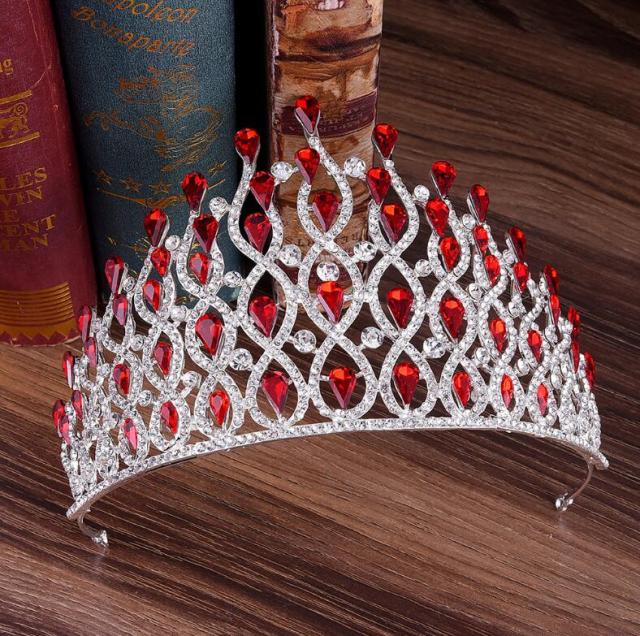 Crystal Royal Tiara Bridal Pageant Wedding Hair Accessory - Image 7