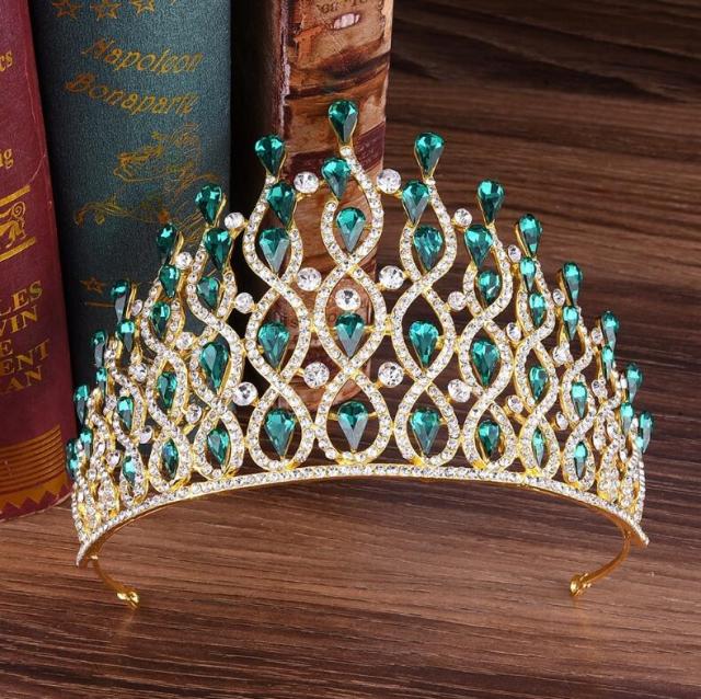 Crystal Royal Tiara Bridal Pageant Wedding Hair Accessory - Image 8
