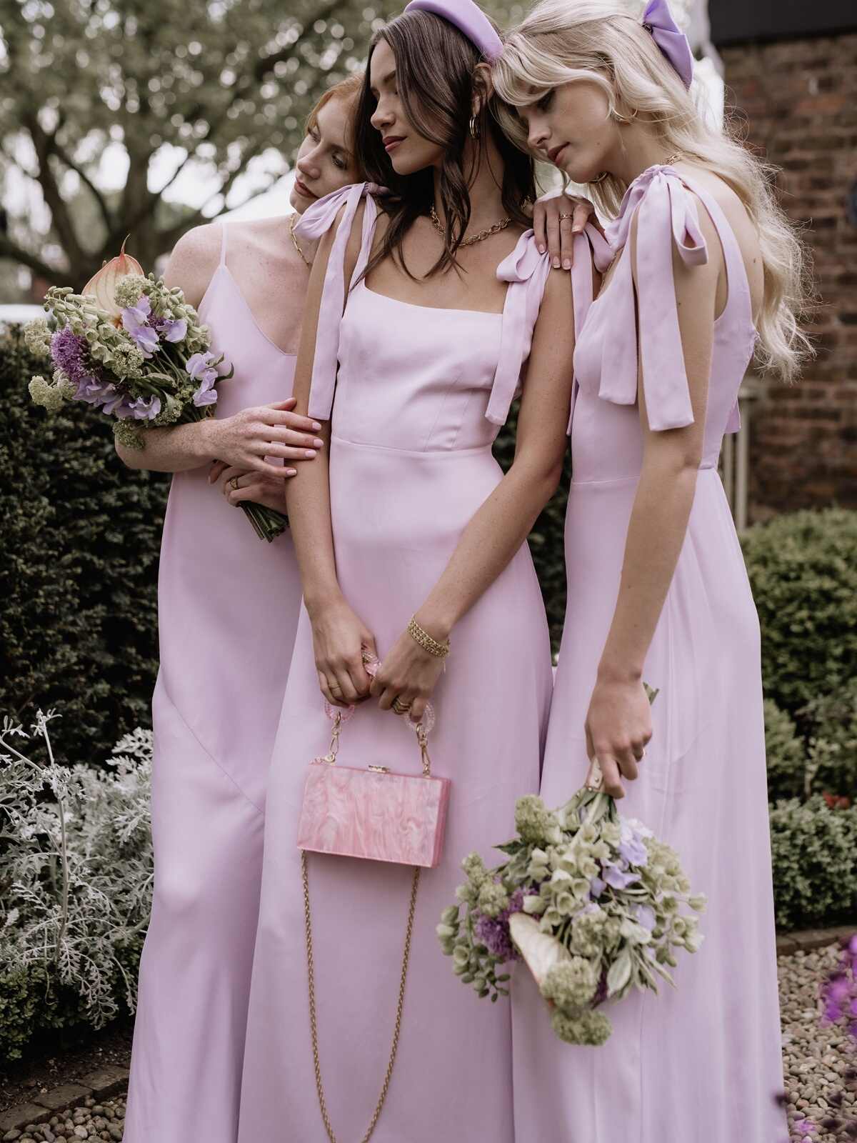 Fashion Plus Size Satin Bridesmaid Dress - Image 4