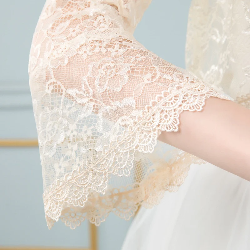 Lace Wedding Bridal Wrap Bolero Jacket Accessory - Image 22