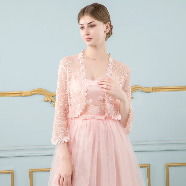 Lace Wedding Bridal Wrap Bolero Jacket Accessory - Image 25