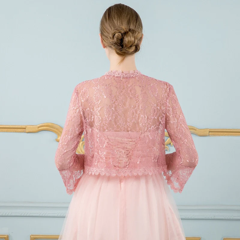 Lace Wedding Bridal Wrap Bolero Jacket Accessory - Image 3