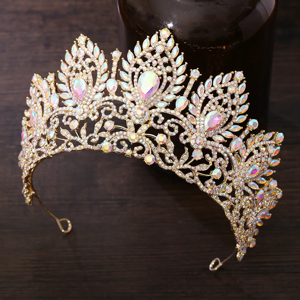 Pageant Crown Crystal Rhinestone Tiara Hair Accessory - Image 15