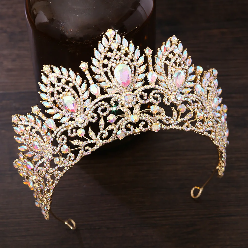 Pageant Crown Crystal Rhinestone Tiara Hair Accessory - Image 16