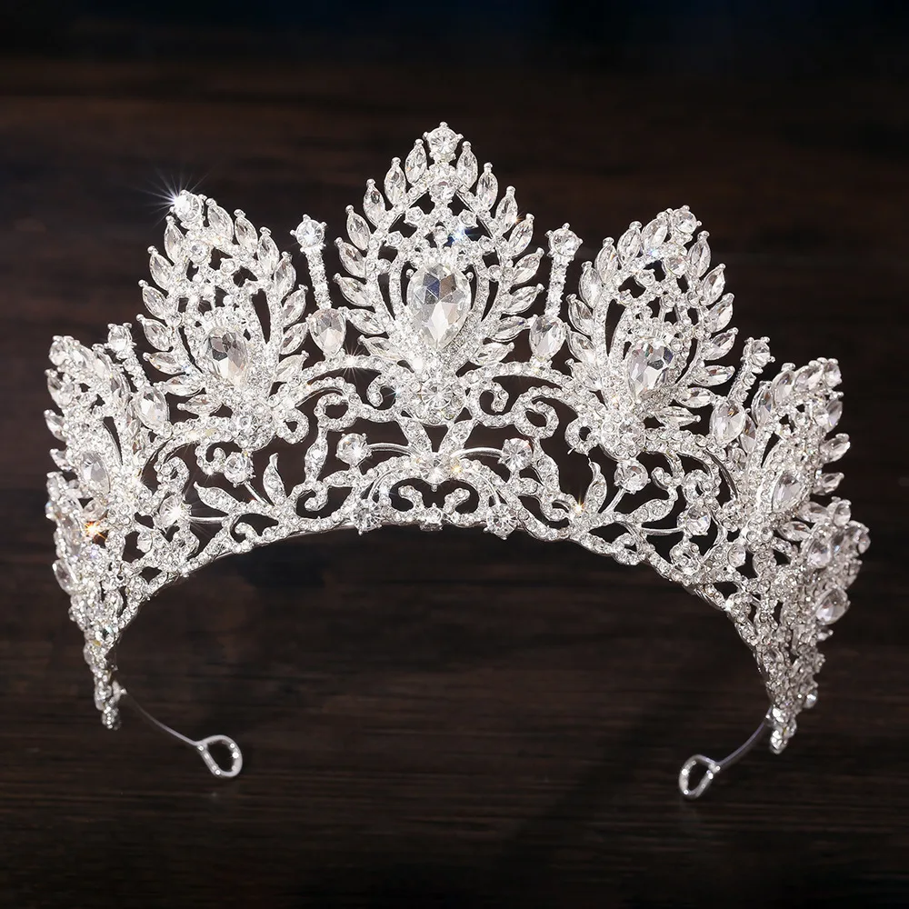 Pageant Crown Crystal Rhinestone Tiara Hair Accessory - Image 17