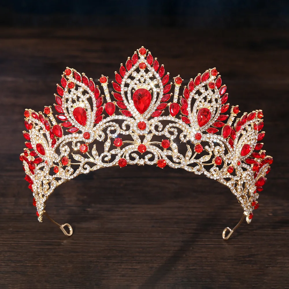 Pageant Crown Crystal Rhinestone Tiara Hair Accessory - Image 19