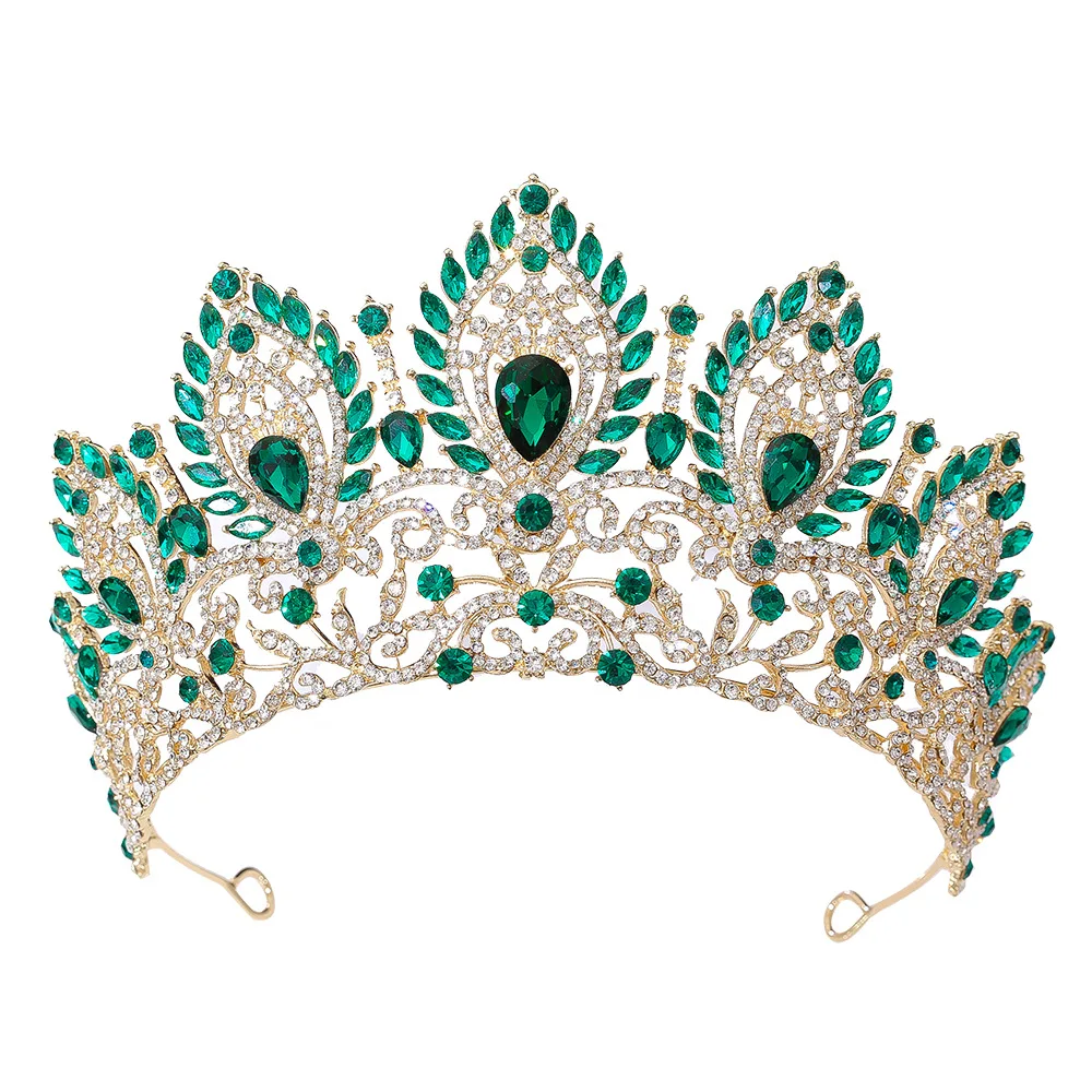 Pageant Crown Crystal Rhinestone Tiara Hair Accessory - Image 4