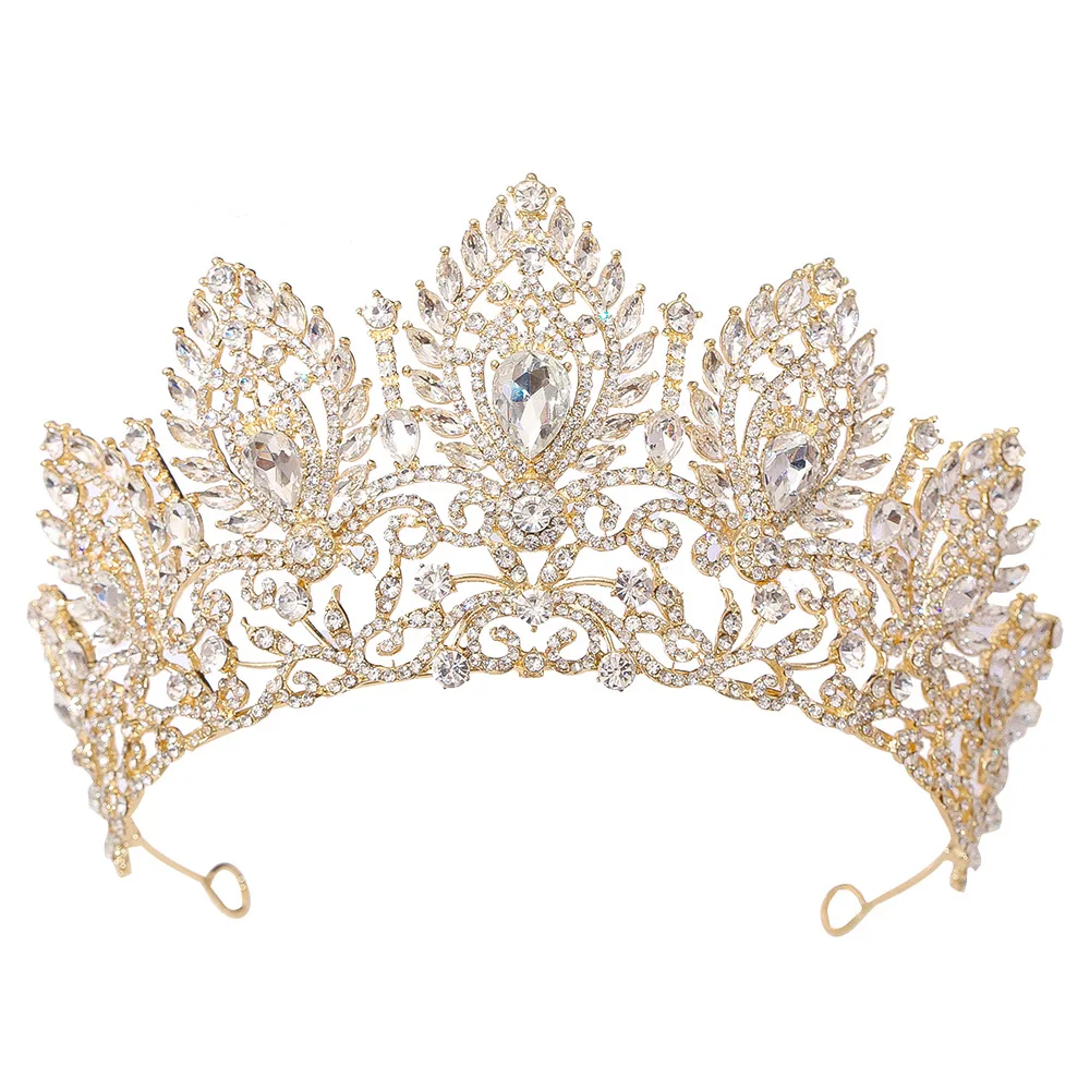 Pageant Crown Crystal Rhinestone Tiara Hair Accessory - Image 5