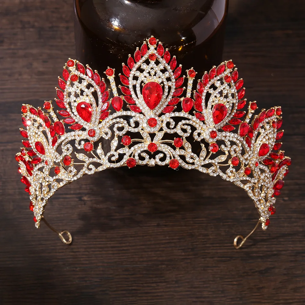 Pageant Crown Crystal Rhinestone Tiara Hair Accessory - Image 9