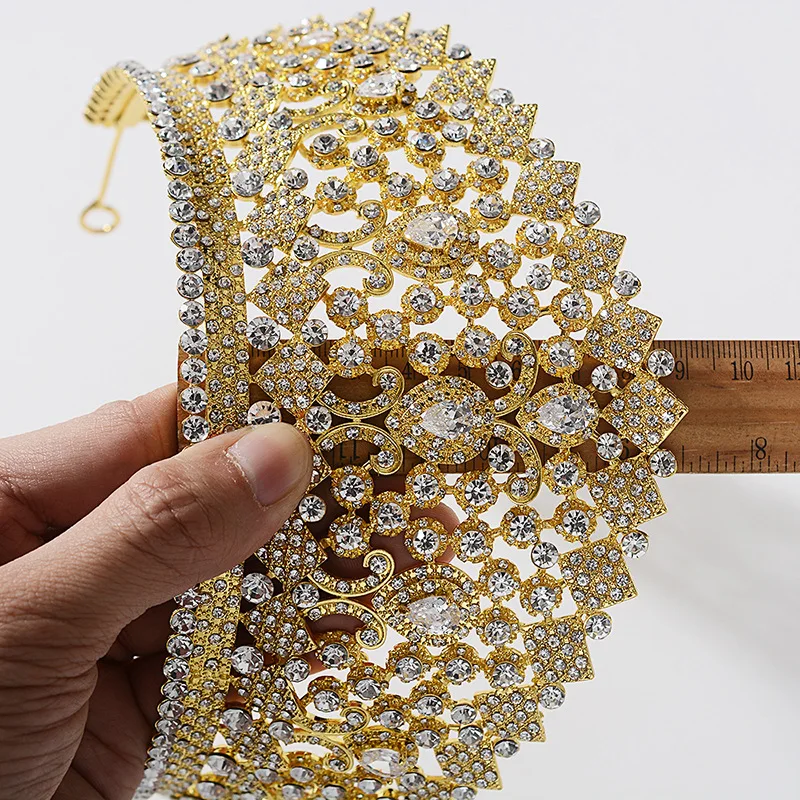 Pageant Crown Crystal Zircon Tiara Hair Accessory - Image 4