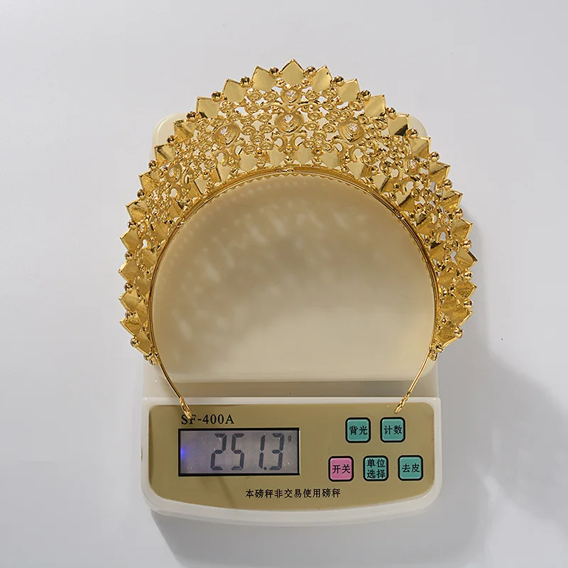 Pageant Crown Crystal Zircon Tiara Hair Accessory - Image 6