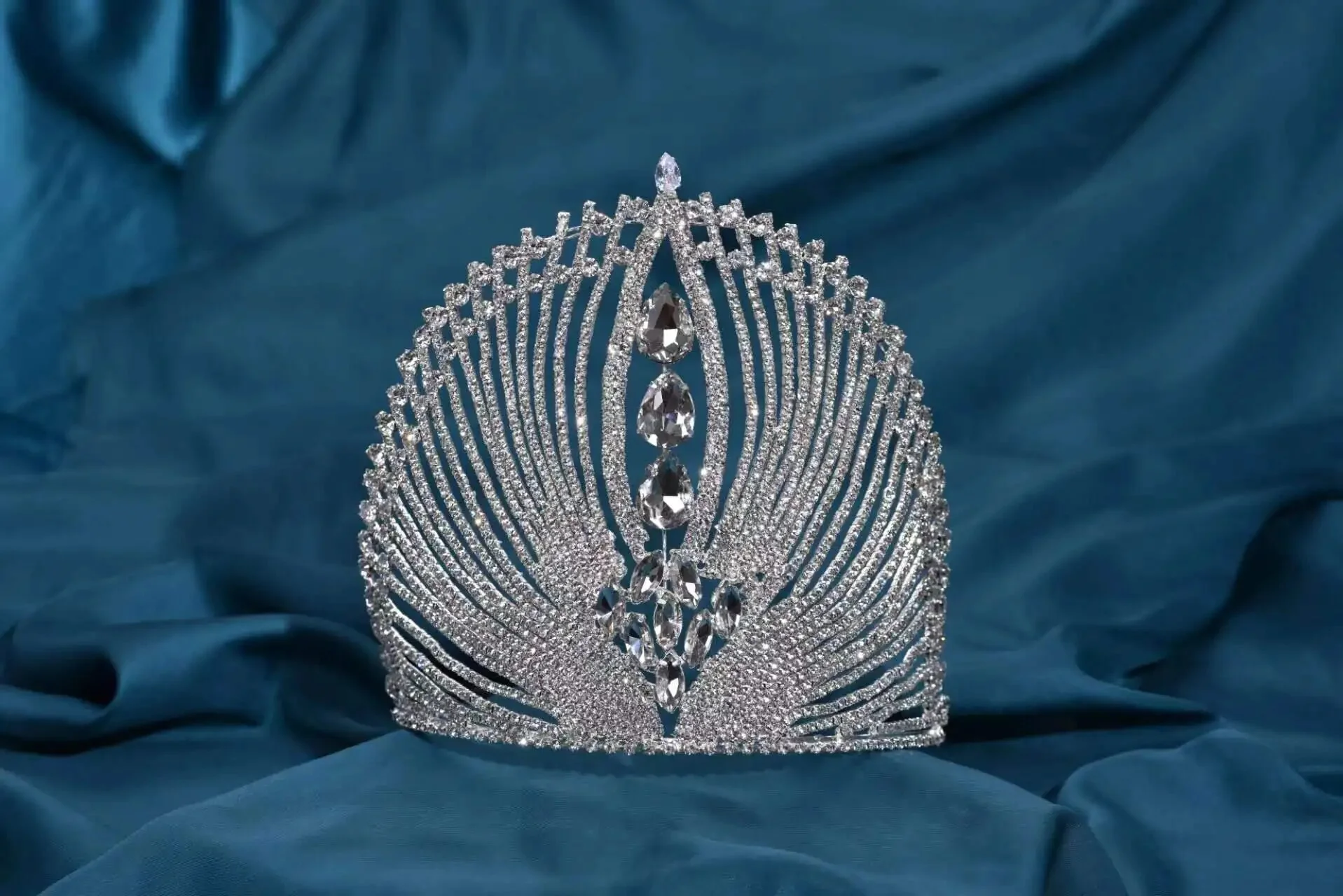 Pageant Crown Cubic Zirconia Crystal Tiara Hair Accessory - Image 6