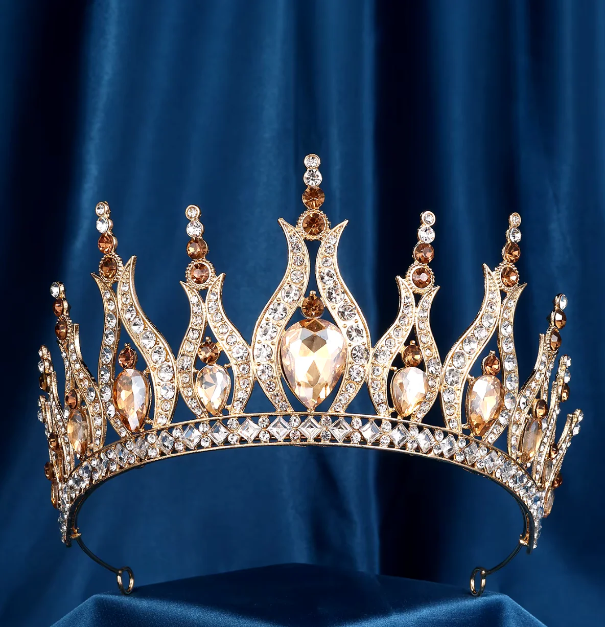 Pageant Tiara Crown Crystal Winners Hair Accessory - Image 10