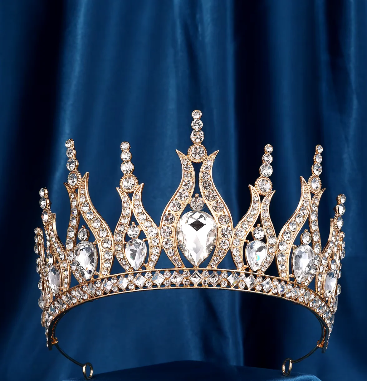 Pageant Tiara Crown Crystal Winners Hair Accessory - Image 11