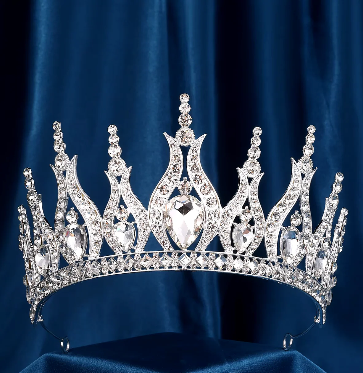 Pageant Tiara Crown Crystal Winners Hair Accessory - Image 12
