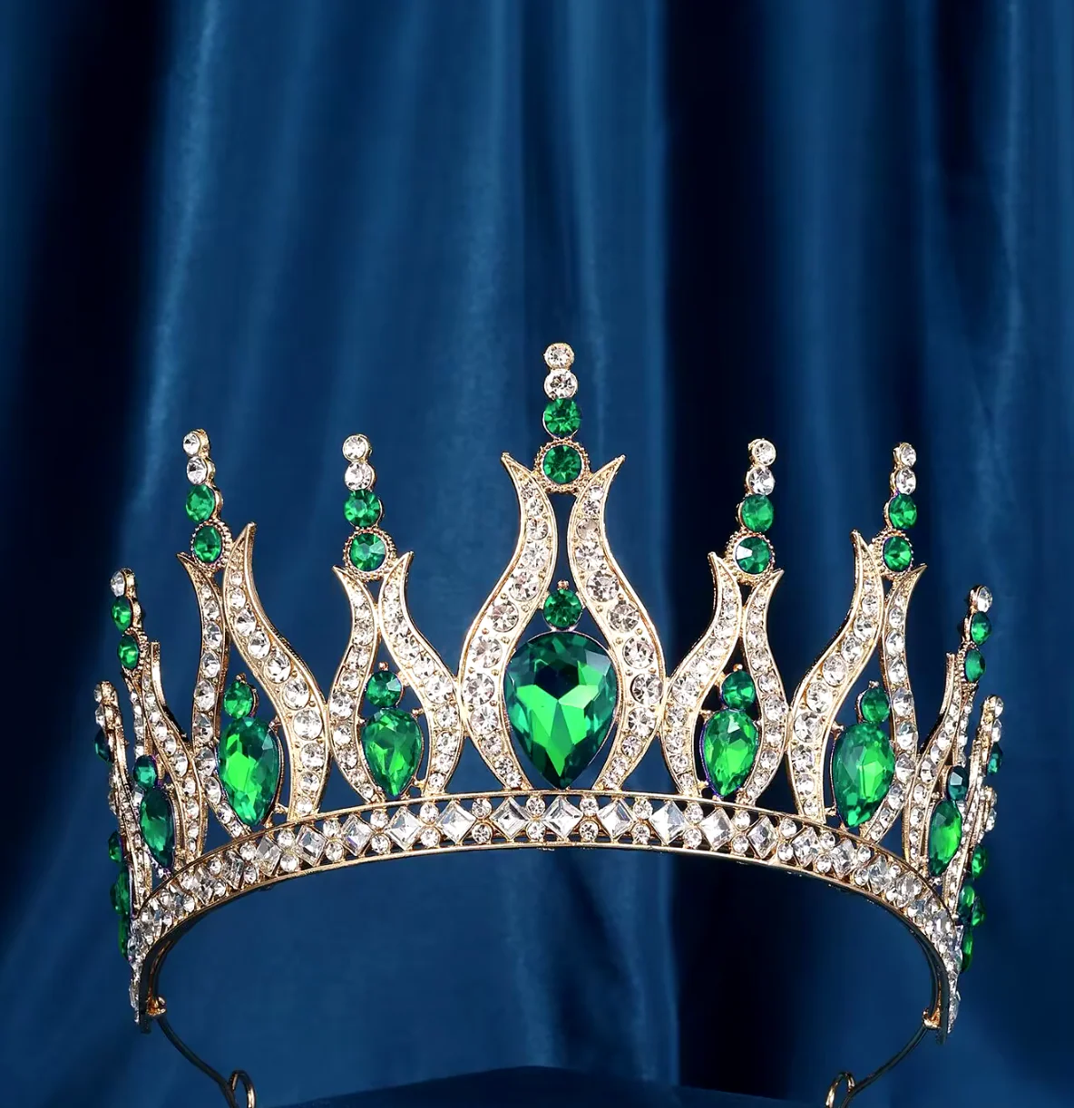 Pageant Tiara Crown Crystal Winners Hair Accessory - Image 14