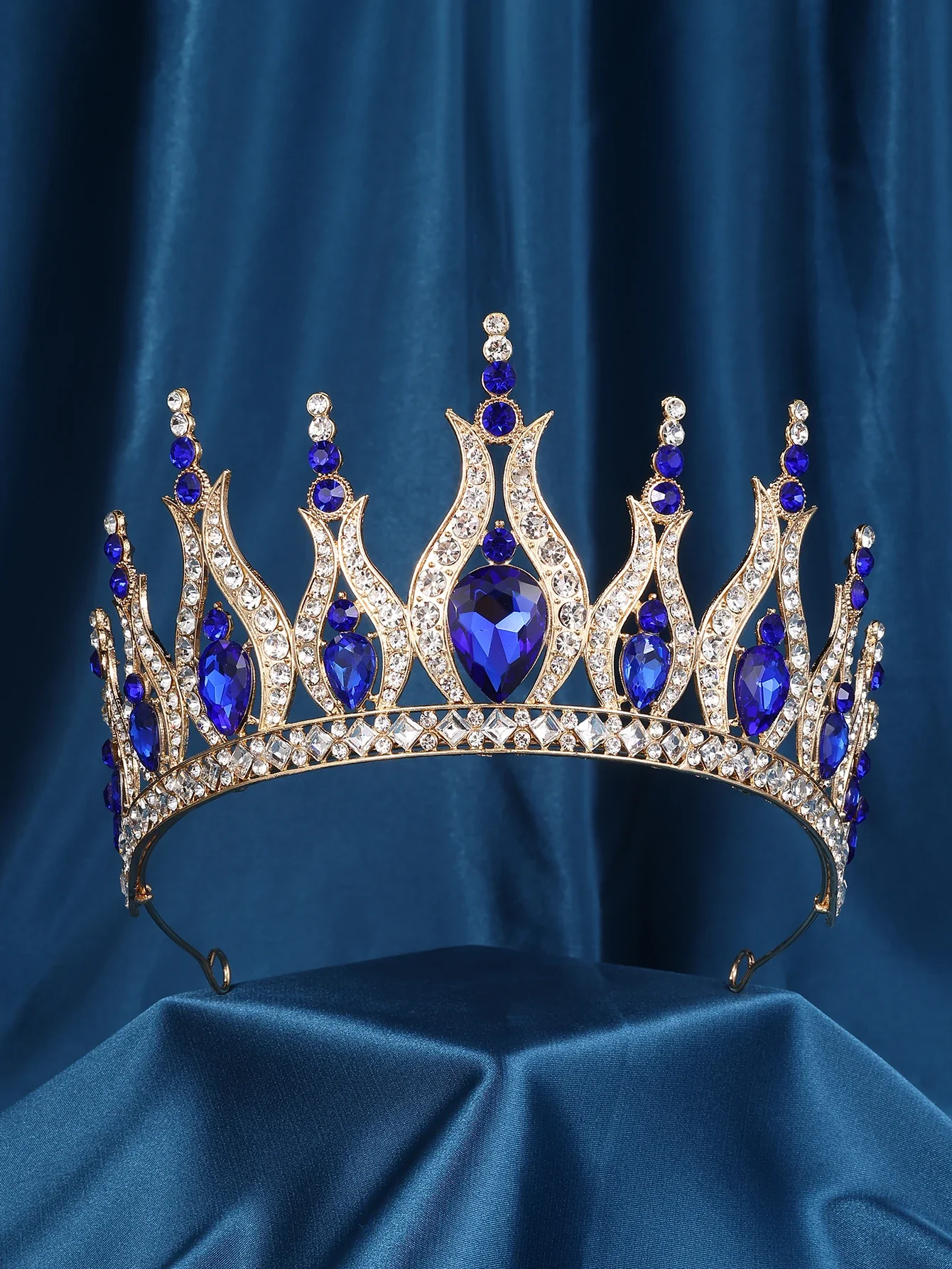 Pageant Tiara Crown Crystal Winners Hair Accessory - Image 3