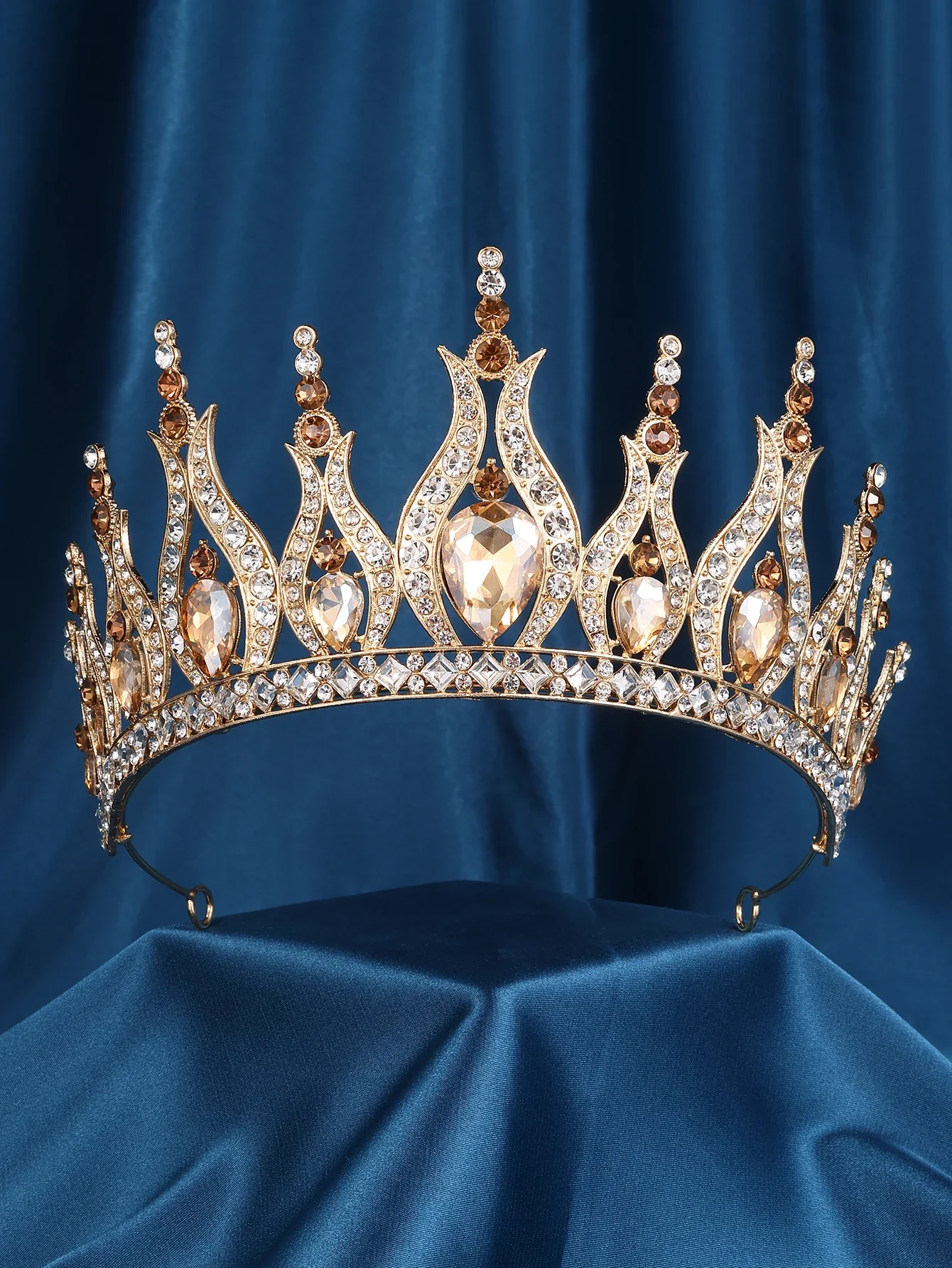 Pageant Tiara Crown Crystal Winners Hair Accessory - Image 4