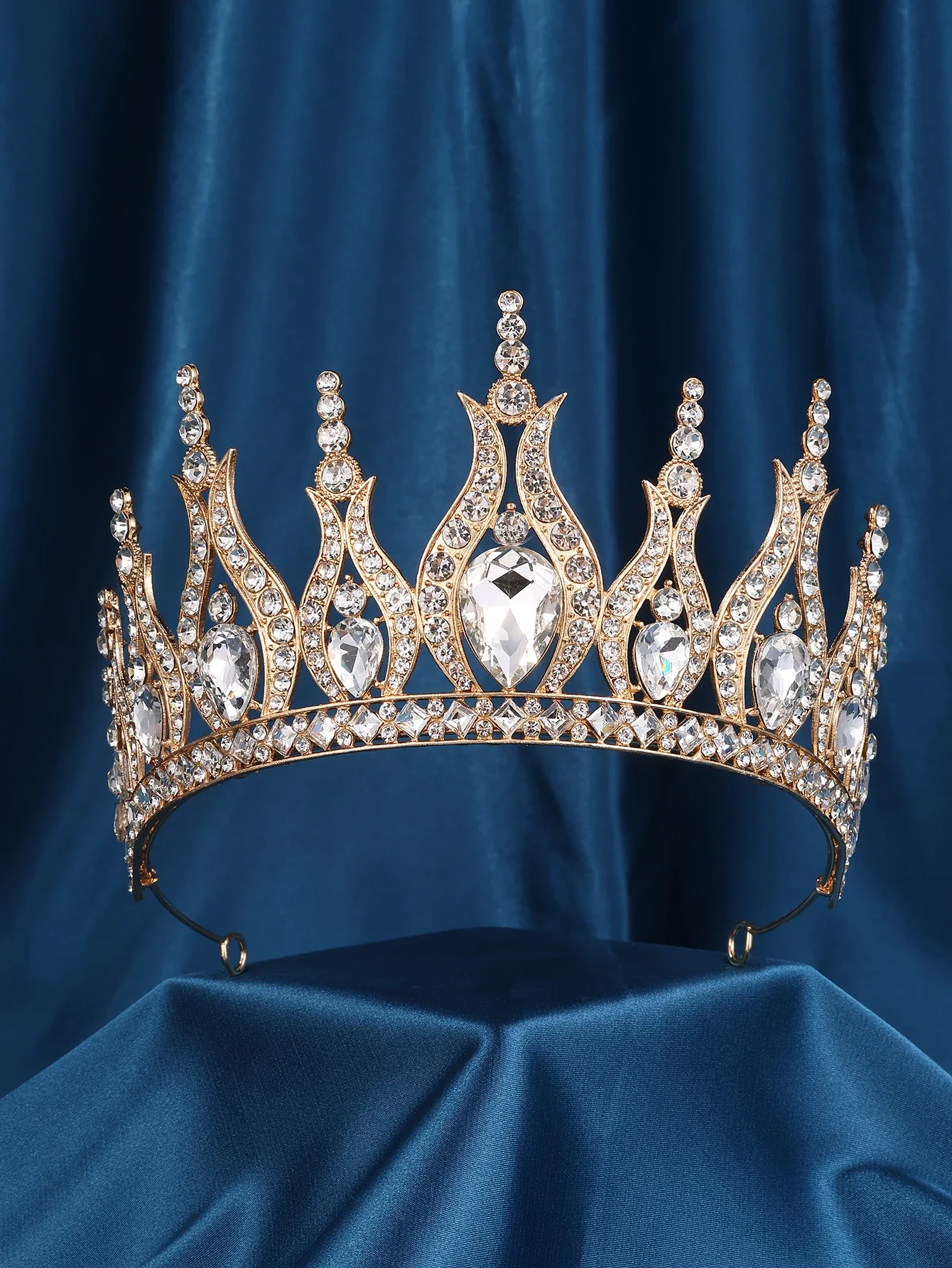 Pageant Tiara Crown Crystal Winners Hair Accessory - Image 5