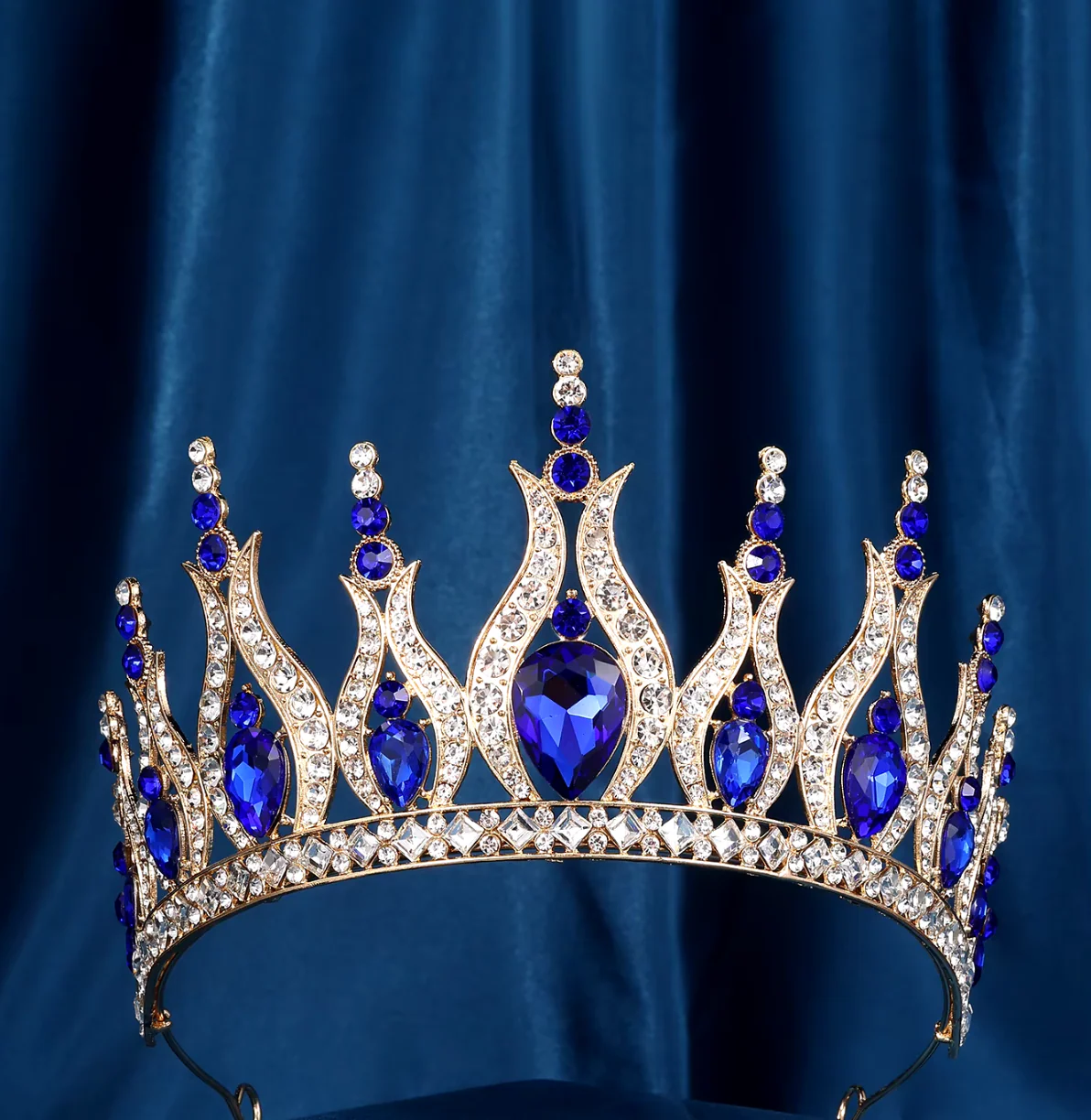 Pageant Tiara Crown Crystal Winners Hair Accessory - Image 9