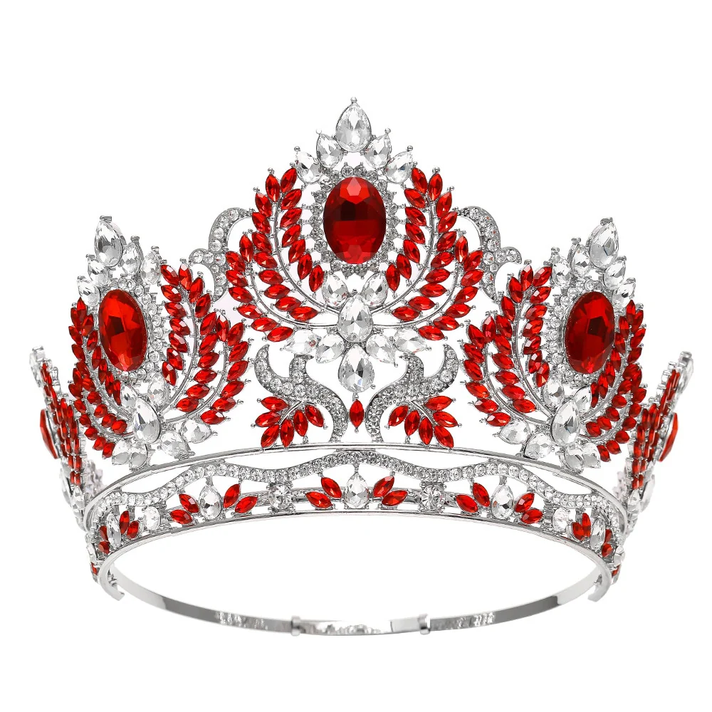 Pageant Tiara European Crystal Round Crown Hair Accessory - Image 7