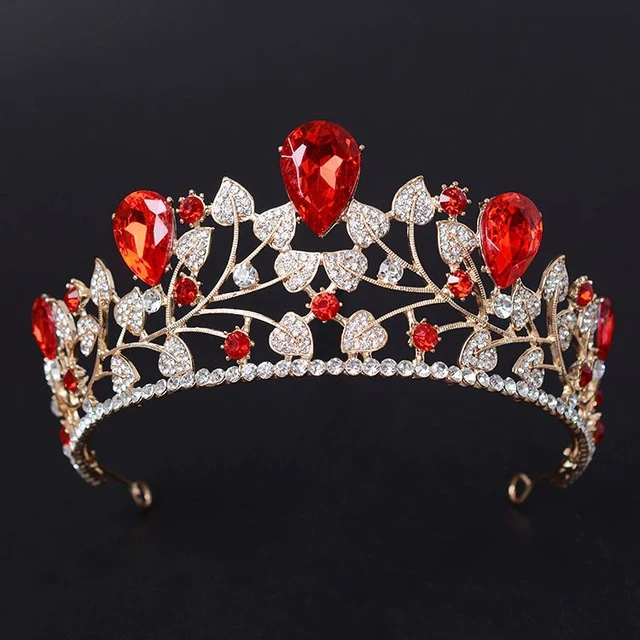 Party Tiara Crown Crystal  Rhinestone Princess Hair Accessory - Image 3