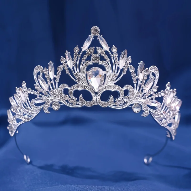 Quinceanera Crystal Tiara Party Crown Hair Accessory - Image 7