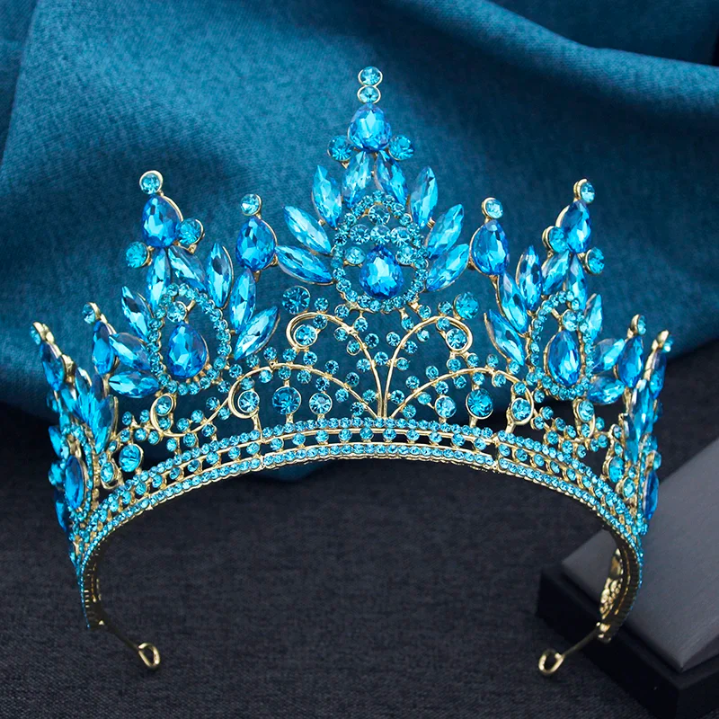 Quinceanera Crystal Tiara Princess Crown Hair Accessory - Image 11