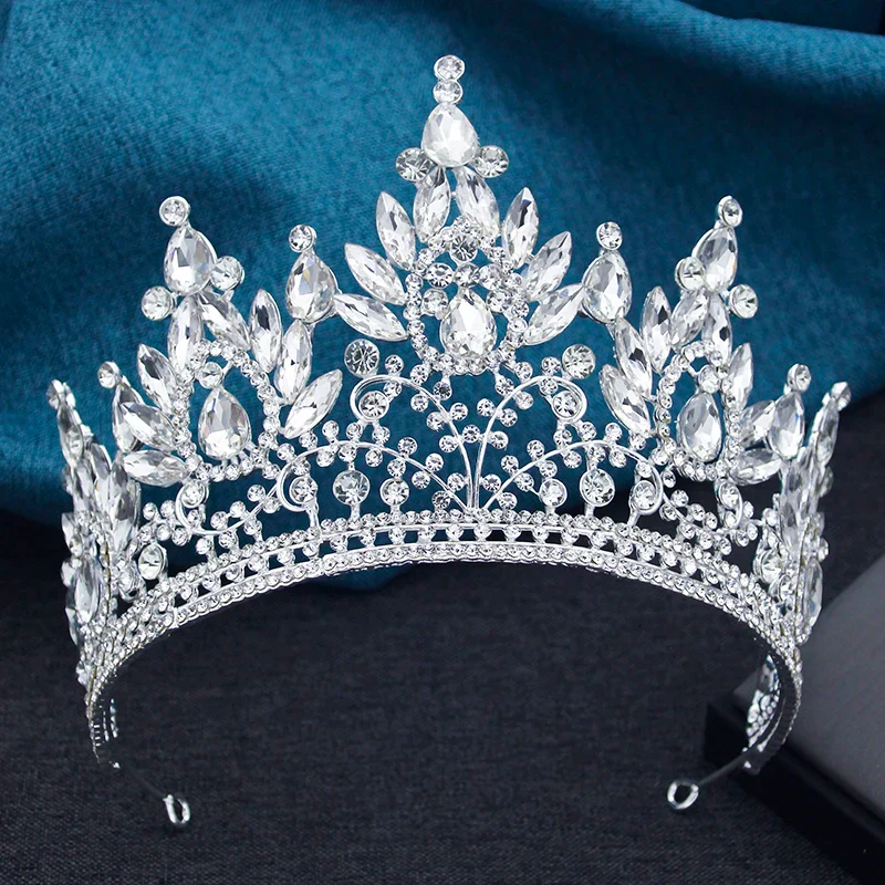 Quinceanera Crystal Tiara Princess Crown Hair Accessory - Image 9