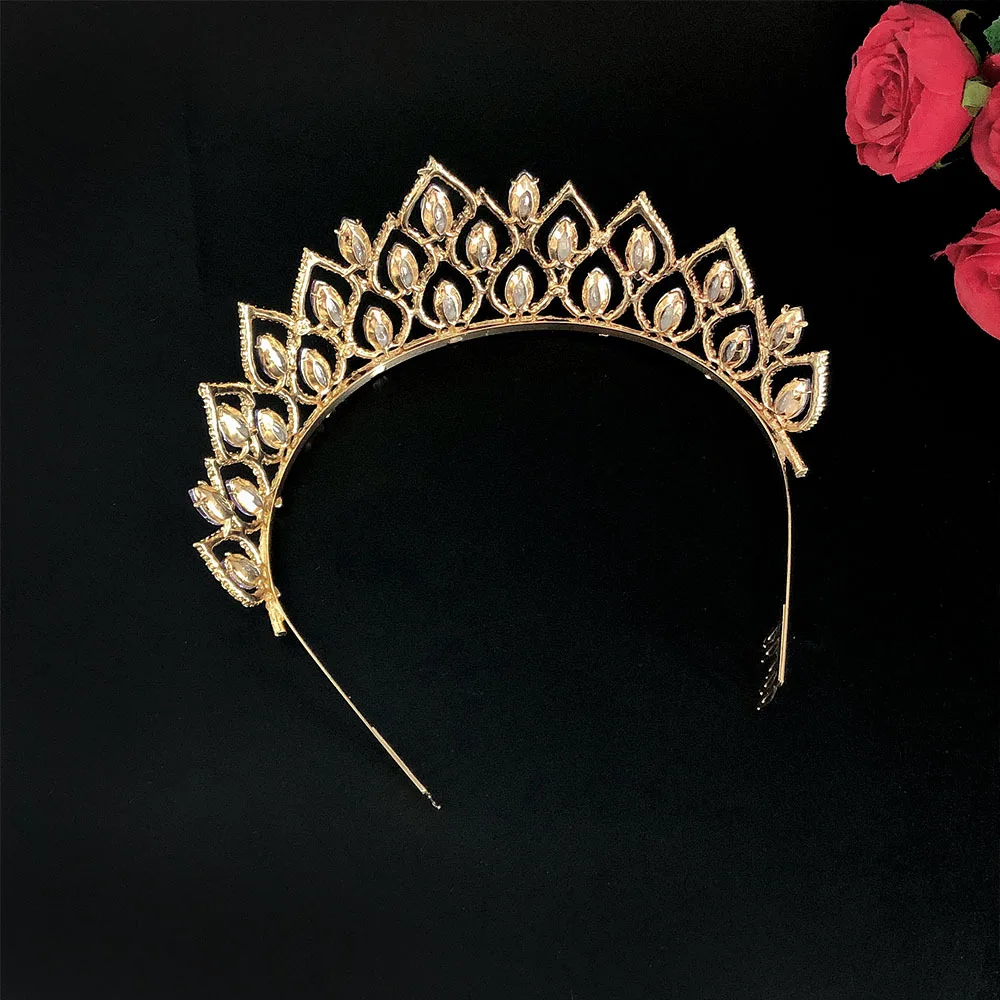 Quinceanera Tiara Crystal Rhinestone Crown Princess Hair Accessory - Image 6