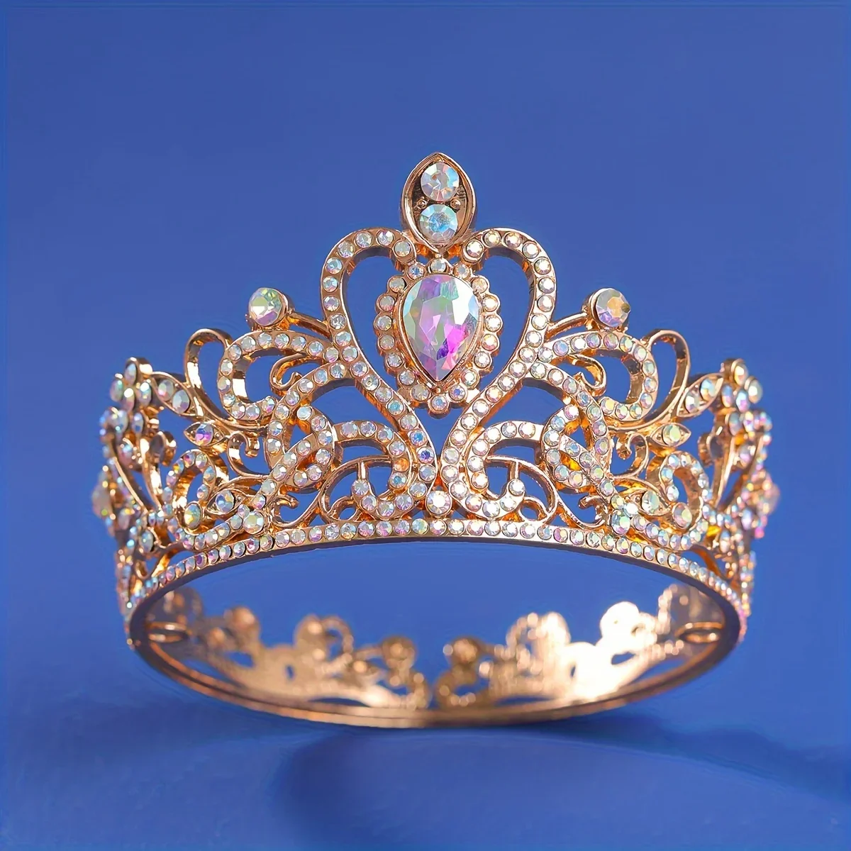 Round Crown Royal Queen King Party Hair Accessories - Image 5