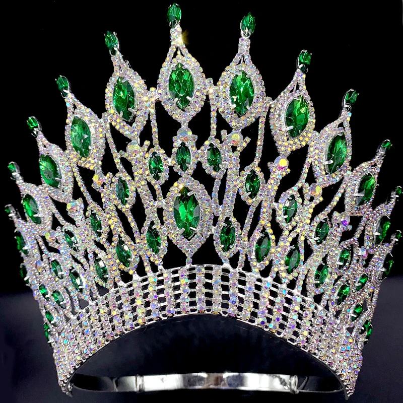 Four Inch Pageant Crown Crystal Rhinestone Tiara Accessory - Image 3