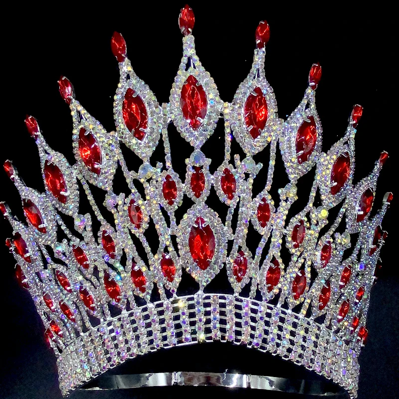 Four Inch Pageant Crown Crystal Rhinestone Tiara Accessory - Image 4