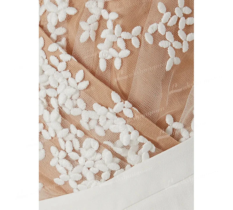 Wedding Jumpsuit Long Sleeve Boho Beach Bridal Suit - Image 4